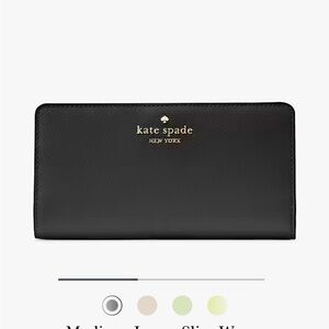 Kate Spade Black Leather Wallet
